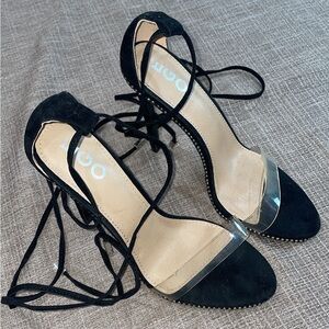 Black Strappy Heels